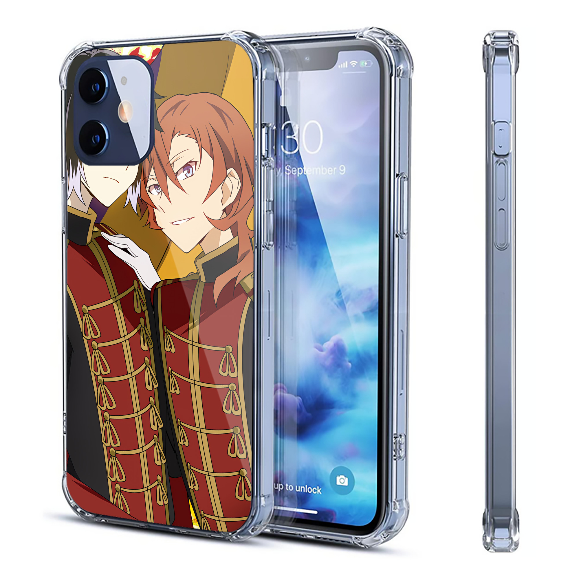 （画像用） 文豪ストレイドッグス Bungo Stray Dogs 【iPhone 12シリーズ対応】透明スマホケース（クリアソフトケース）